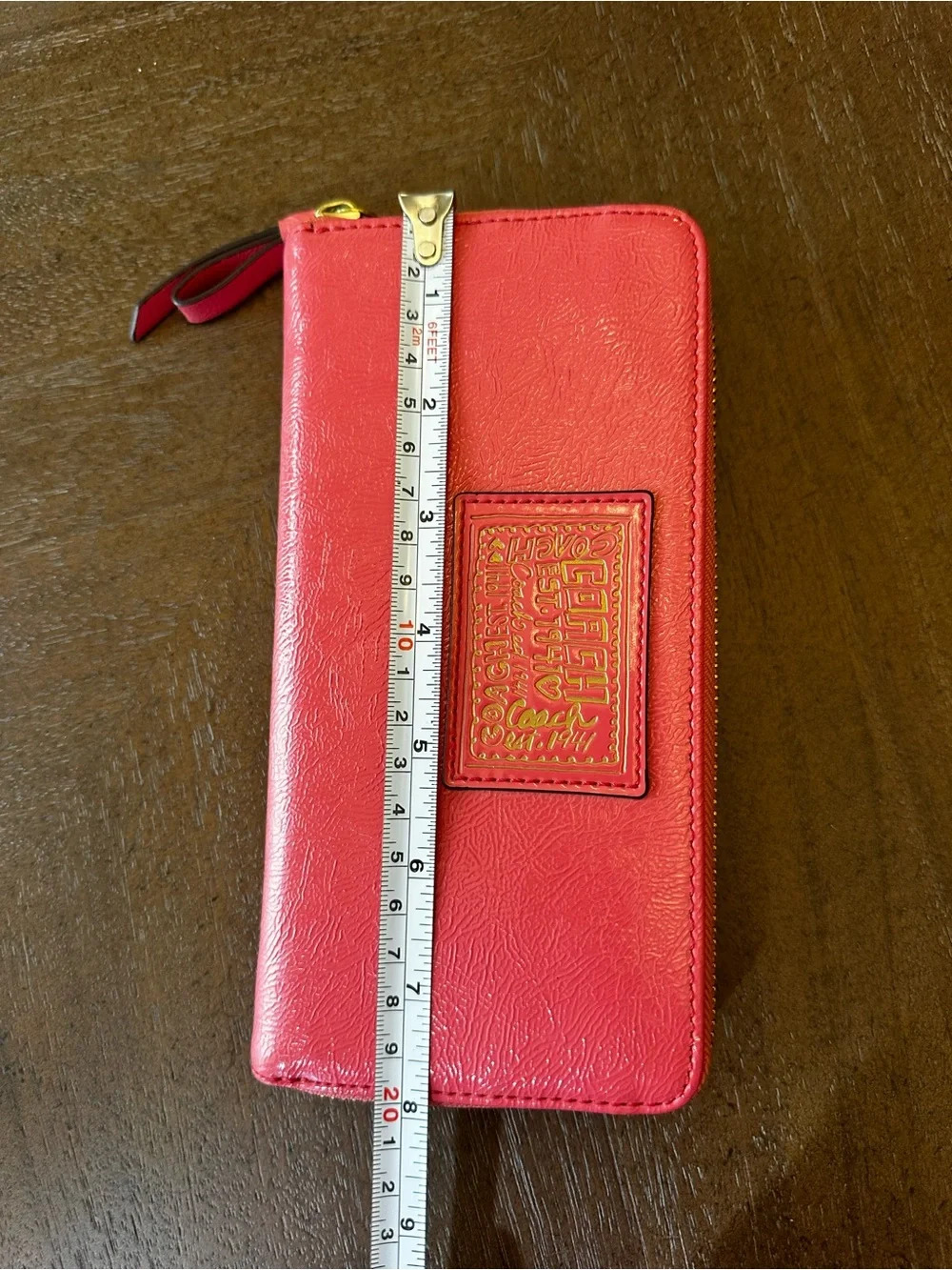 COACH Poppy Continental wallet- LOOK AT ALL PICS
